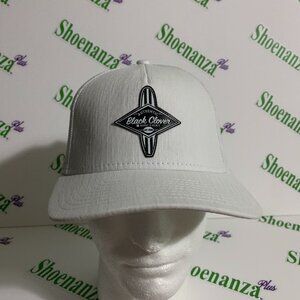 Black Clover Hat Live Lucky Salty Air 1 Surf Board Trucker Snapback White Cap